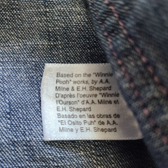 Disney Baby Pooh Denim Jacket  Y2K Pink Ruffle Western Jean Coat (12M) - Picture 10 of 13